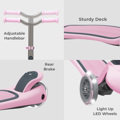 YVOLUTION Glider Air Metal HB 2022, Patini (Scooter) Pink